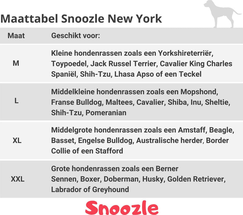 Snoozle Hondenmand - Zacht en Luxe Hondenkussen - Hondenbed - Wasbaar - Hondenmanden - 100 x 70cm