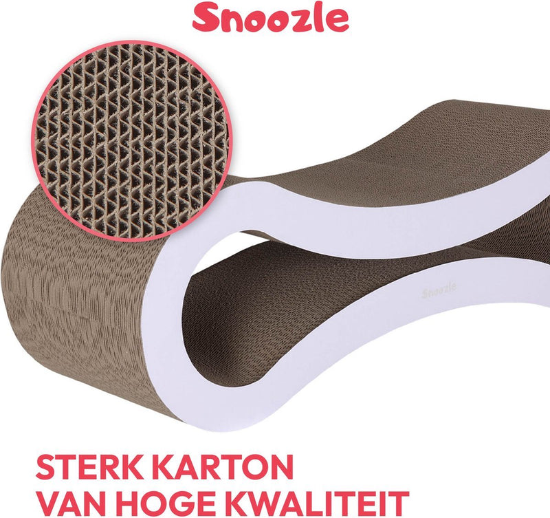 Snoozle Krabpaal Voor Grote of kleine Katten - Krabpaal Voor Zware Katten - Krabpaal Maine Coon - Krabpalen - Krabmeubel Karton - 86cm