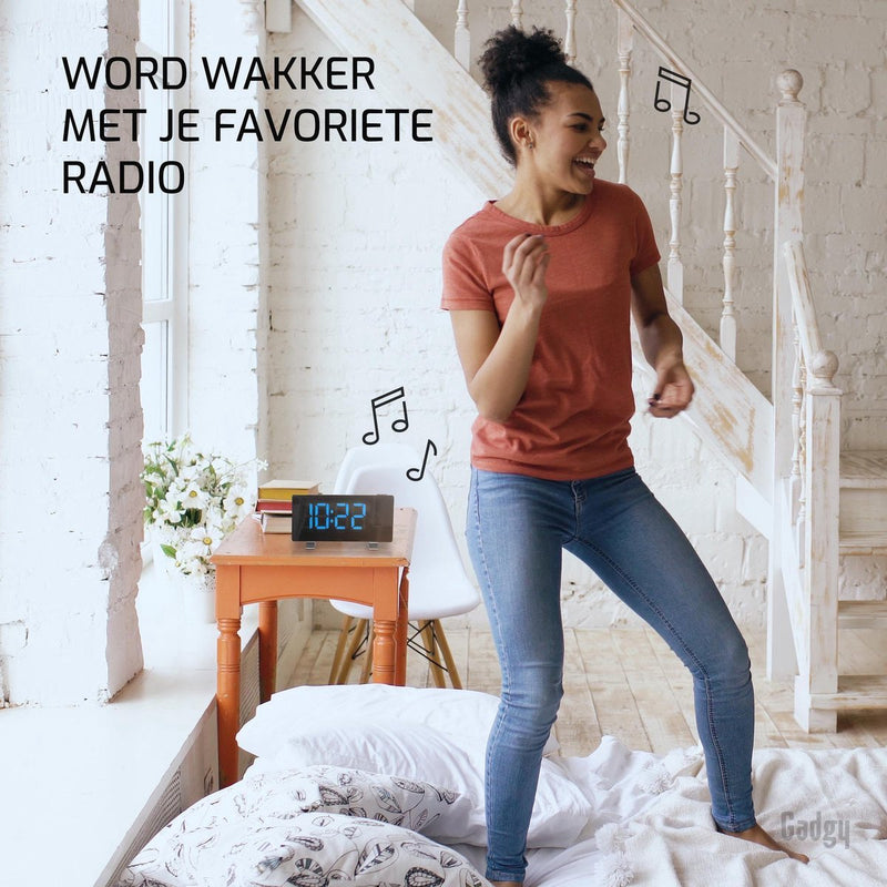 Gadgy Wekkerradio Met Projectie - Projectie Wekkers