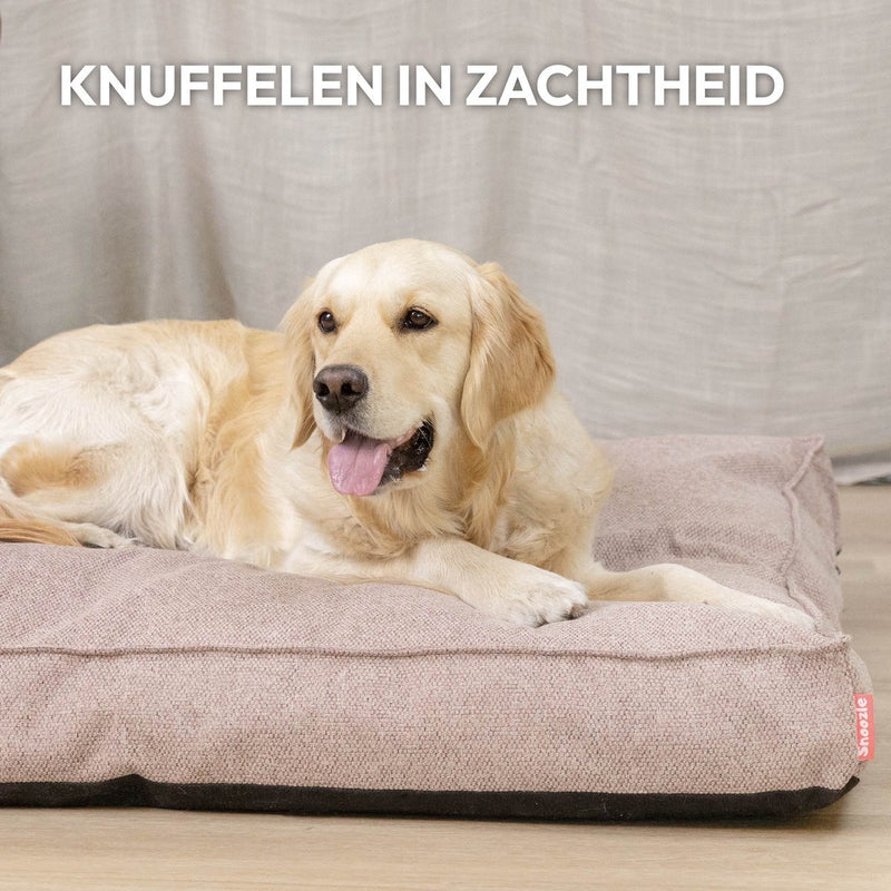 Snoozle Orthopedische Hondenmand - Zacht en Luxe Hondenkussen - Hondenbed - Wasbaar - Hondenmanden - 100 x 70 cm - Desert Pink