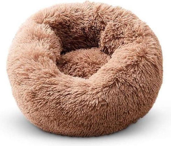 Snoozle cat basket - Soft and luxurious cat basket - Cat basket Round - Washable - 60cm - Dark Coffee