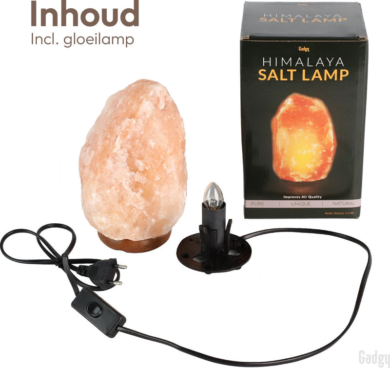 Gadgy Zoutlamp - 3 kg Himalaya Zout