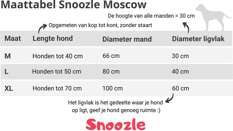 Snoozle Orthopedische Hondenmand - Zacht en Luxe Hondenkussen - Hondenbed - Wasbaar - Hondenmanden - 80cm - Grijs