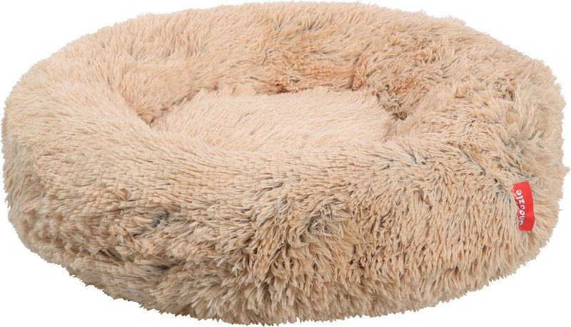 Snoozle Kattenmand - Zacht en Luxe Poezenmand - Kattenmandje rond - Wasbaar - 80cm - Creme bruin