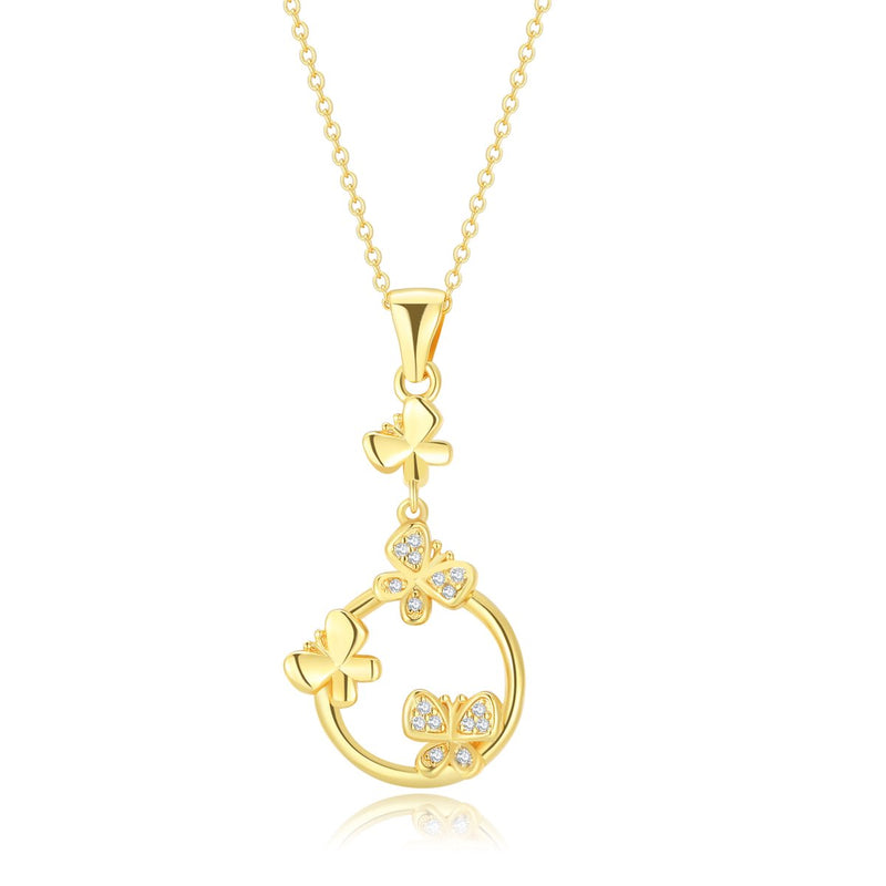 Yolora Elegance ketting met hartje en Kalpa Camaka kristallen - Goudkleurig - 18K Geelgoud Verguld - Vrouwen Collier Goud - Halsketting - Sieraden - Luxe Giftbox - Geschenkdoos - Cadeau doos - Geschenkverpakking - Mooie Cadeauverpakking