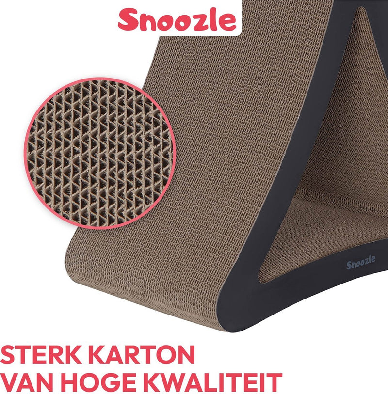 Snoozle Krabpaal Voor Grote of kleine Katten - Krabpaal Voor Zware Katten - Krabpaal Maine Coon - Krabpalen - Krabmeubel Karton - 46cm