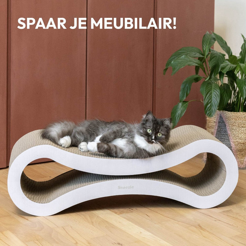 Snoozle Krabpaal Voor Grote of kleine Katten - Krabpaal Voor Zware Katten - Krabpaal Maine Coon - Krabpalen - Krabmeubel Karton - 86cm