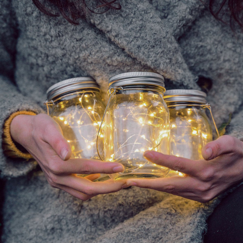 Gadgy Solar Lantern Jar Fairy Lights