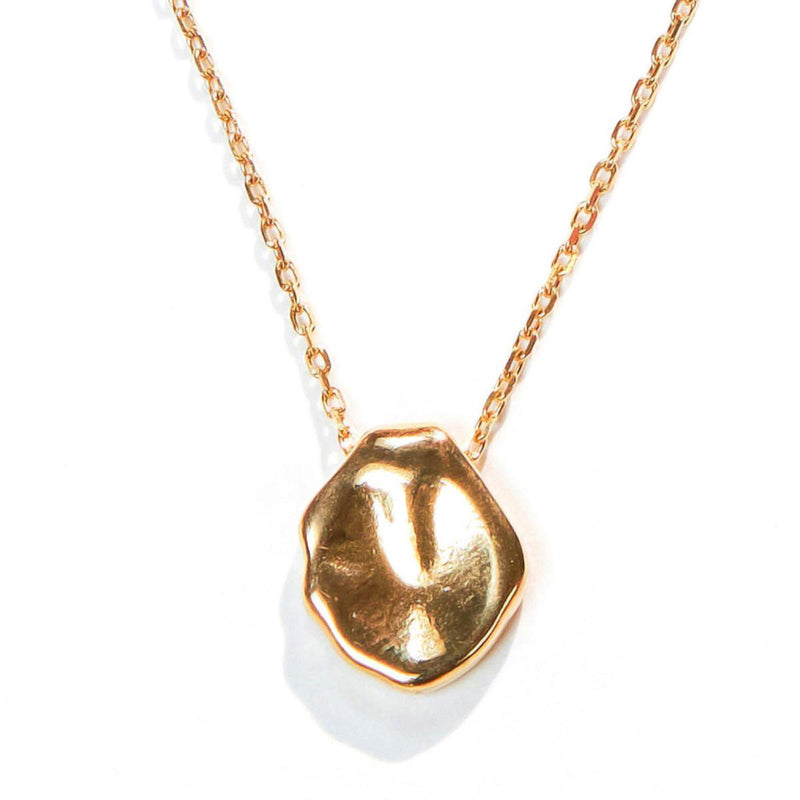 Laura ferini ladies necklace foca gold - gold -colored necklace with pendant - 18k yellow gold gilt - necklace - necklace - jewelry - accessories - ladies necklace with pendant