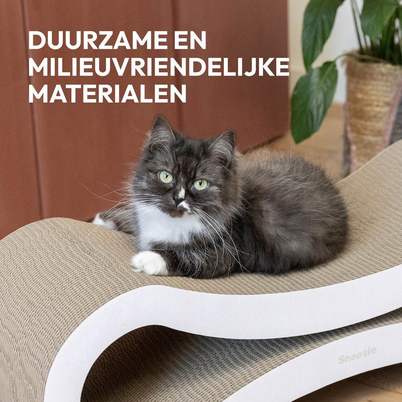 Snoozle Krabpaal Voor Grote of kleine Katten - Krabpaal Voor Zware Katten - Krabpaal Maine Coon - Krabpalen - Krabmeubel Karton - 86cm