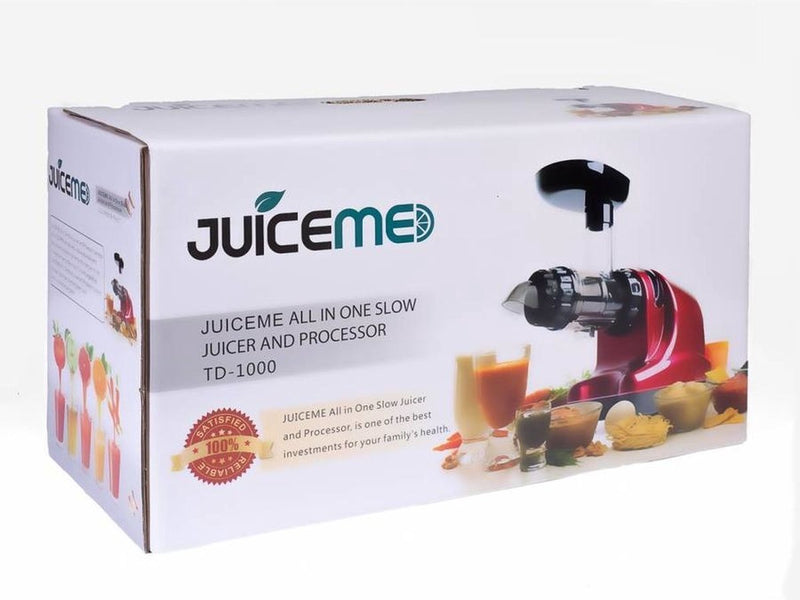 JuiceMe DA 1000 Slowjuicer - Sapcentrifuge - Groente en Fruit -  Smoothie Maker - BPA vrij - Zilver