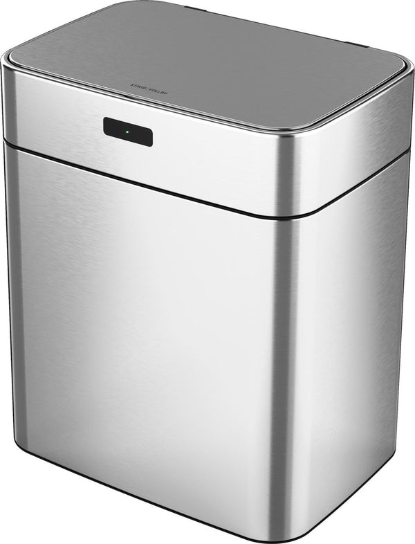 Stangvollby Gimo Mini Sensor Prullenbak - 25L - RVS - Automatische Soft close Deksel - Keuken Afvalemmer zilver - Kantoor Vuilbak - Badkamer - Design - Infrarood Bewegingssensor - 25 Liter afvalbak - Vingerafdrukvrij - Hygiënisch