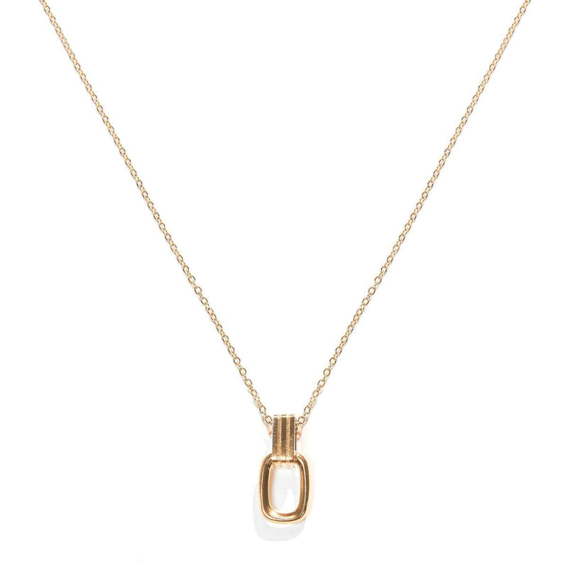 Laura Ferini Dames Ketting Dolci Sogni Goud - Goudkleurige Ketting Met Hanger - 18K Geelgoud Verguld - Halsketting - Collier - Sieraad - Accessoires - Dames Ketting Met Hangertje