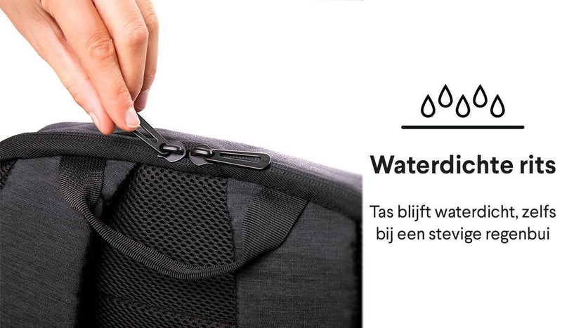 Strettler Strutter rugzak met 3.0 USB aansluiting - 15.6 inch laptop vak - Voor mannen/vrouwen - Anti-diefstal rugtas/laptoptas - Schooltas - Anti theft backpack - Waterdicht - Anti-scratch - Easy Charging