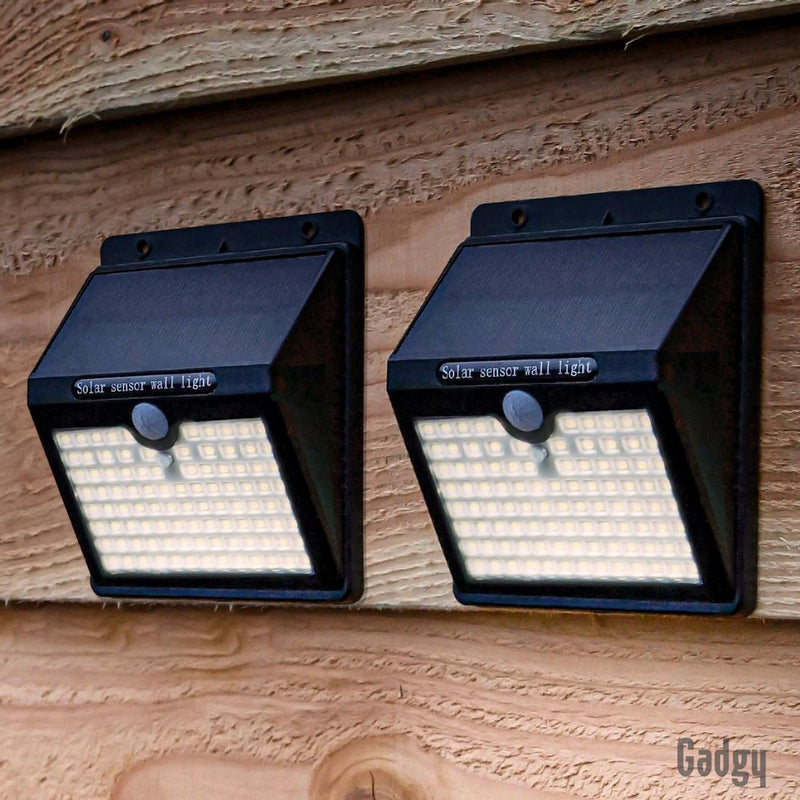 Gadgy Solar Wandlamp Buiten met Bewegingssensor - Set van 2