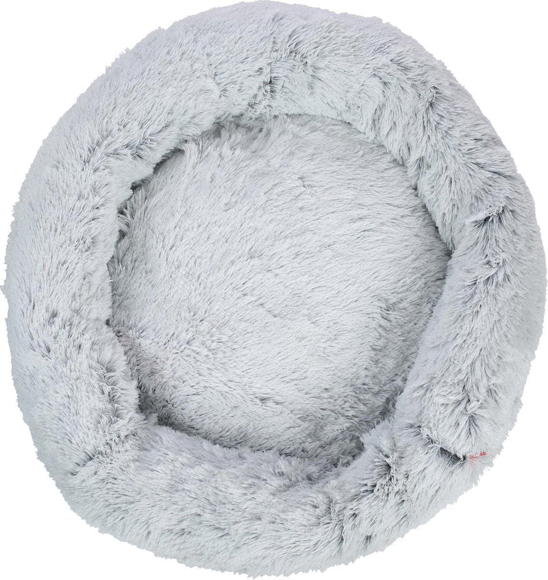 Snoozle Kattenmand - Superzacht en Luxe - Fluffy - Rond - Wasbaar - 100cm - XXL - Wolf Grey