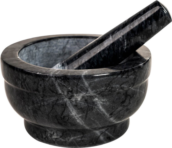 Coninx Vijzel - Mortier with Stamper - Herbstamper - Ø15 x H8cm - Black Marble polished