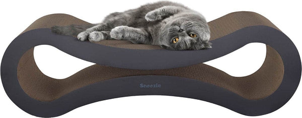 Snoozle Loop Kratzerpfosten für Katzen - Schwarz - 86 cm - Kratzer für große Katzen - Karton