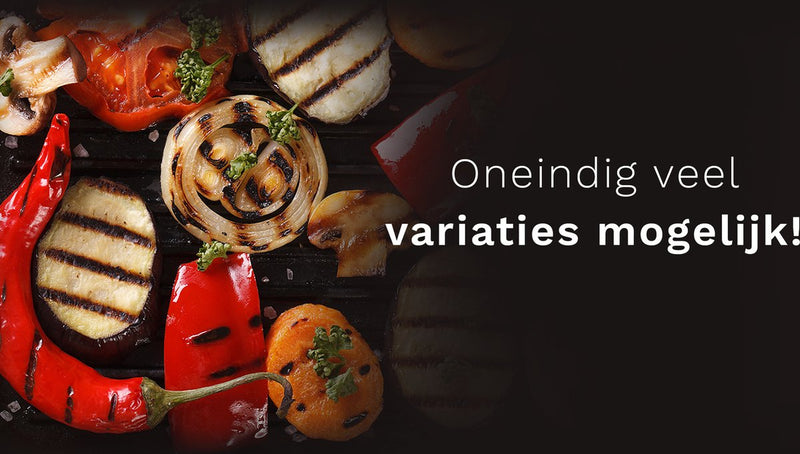 StangVollby ANDRA Gourmet Set voor 8 Personen - Gourmetstel - Elektrische Reversible Grill- en Bakplaat - Raclette Gourmetset - Grillen - Bakken - Anti-aanbaklaag - Zwart - Kunststof - Kerst Tafelen - Gourmetstellen - Gourmet pannetjes - 1500W