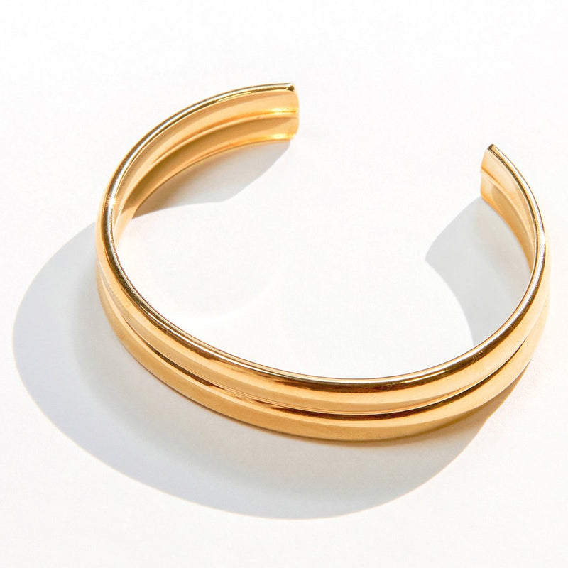 Laura Ferini Dames Armband Strati Goud - Goudkleurige Bangle - 18K Geelgoud Verguld - Sieraad - Accessoires - Sieraden - Dames Armbandje