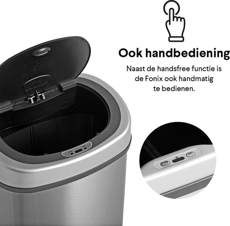 Homra FONIX & IXXA sensor prullenbak set 40 liter en 8 liter - 2 prullenbakken