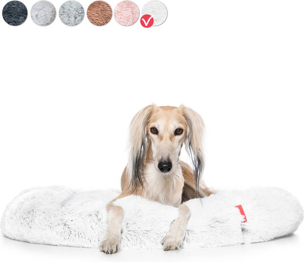 Snoozle Hondenmand - Superzacht en Luxe - Wasbaar - Fluffy - Hondenkussen - 100cm - XXL - Wit