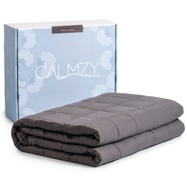 Calmzy Verzwaringsdeken 7kg - Weighted blanket 150x200 cm - Zwaartedeken eenpersoons - Verzwaringsdekens te gebruiken met eigen dekbedovertrek - Verzwaarde deken 1 persoons - Gewichtsdeken