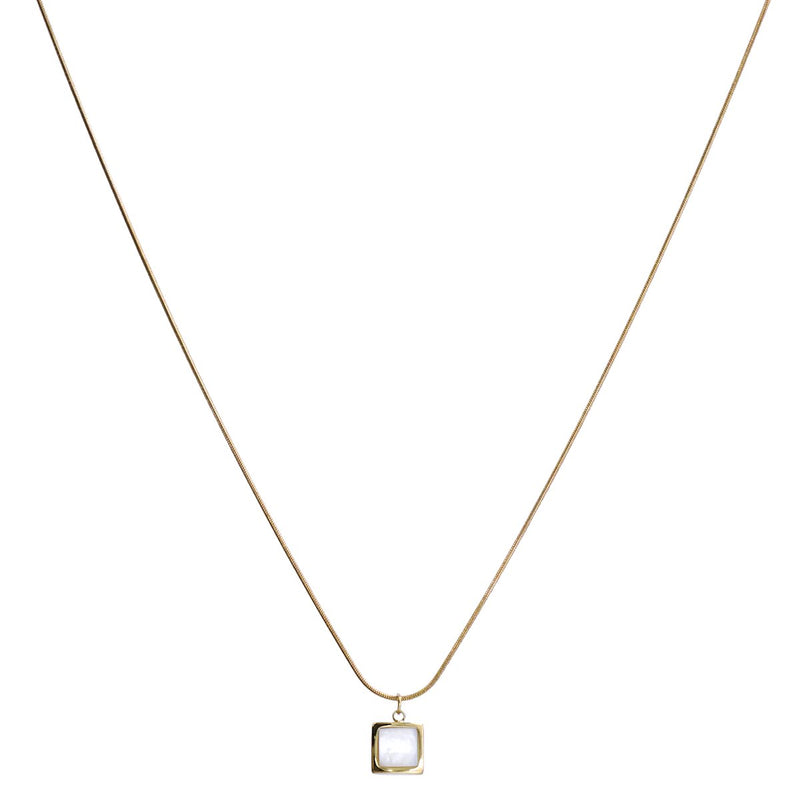 Laura Ferini Ladies Necklace With Pendant Roselle Gold - 18k Gilt - Gold -colored Women Collier With Pendant - Waterproof Stainless Steel - Necklace - supplied in luxury gift box - With jewelry box - Stainless steel jewelry - Accessories