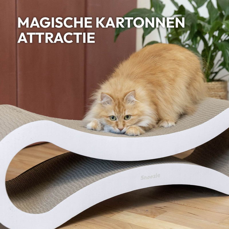 Snoozle Krabpaal Voor Grote of kleine Katten - Krabpaal Voor Zware Katten - Krabpaal Maine Coon - Krabpalen - Krabmeubel Karton - 86cm