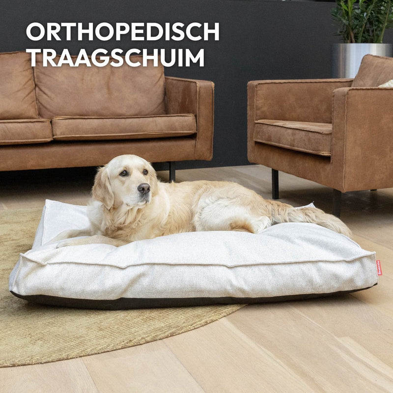 Snoozle Orthopedische Hondenmand - Zacht en Luxe Hondenkussen - Hondenbed - Wasbaar - Hondenmanden - 100 x 70 cm - Groen