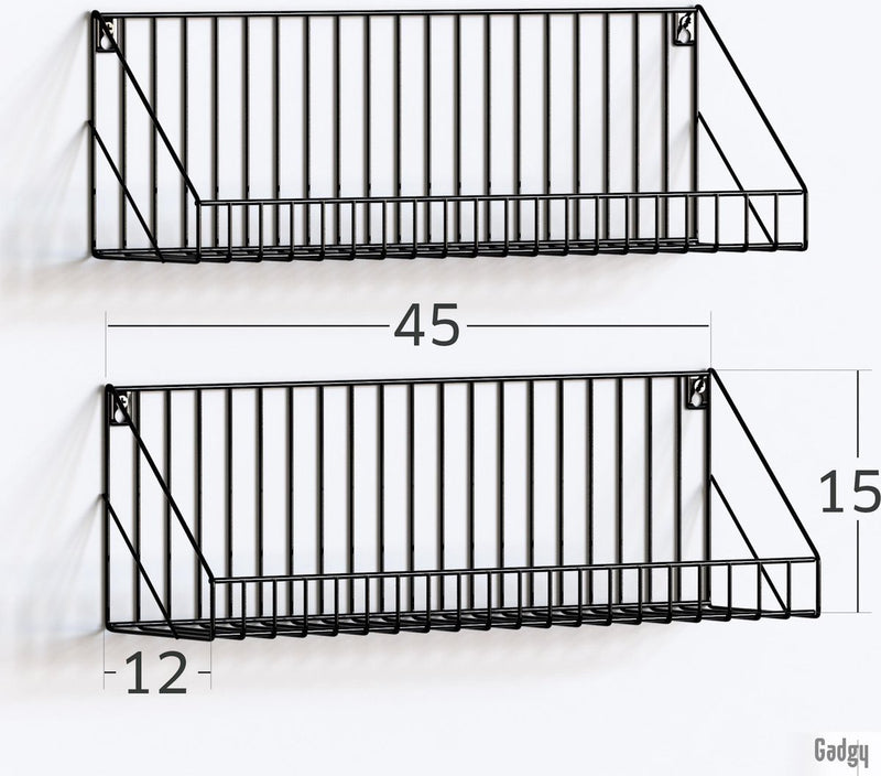 Gadgy Zwarte Wandrekken - 2 stuks