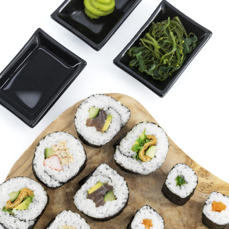 Zindoo DIY Sushi Kit - 11-delig - All-In-One Sushi Set - Zwart - Sushimaker - Makkelijk Zelf Sushi Maken - Do It Yourself - Snelle Bereiding - Inc. Mes en Rijstspatel - Vaatwasserbestendig