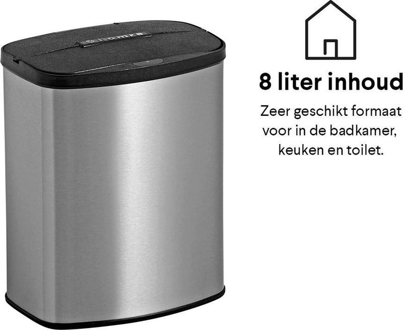 Homra FONIX & IXXA sensor prullenbak set 40 liter en 8 liter - 2 prullenbakken