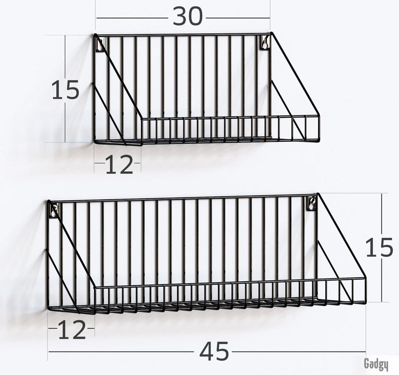 Gadgy Zwarte Wandrekken - 2 stuks