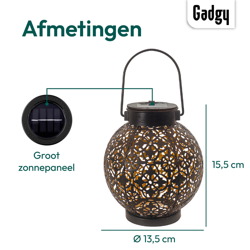 Gadgy Solar Lantaarn Rond– Set van 2