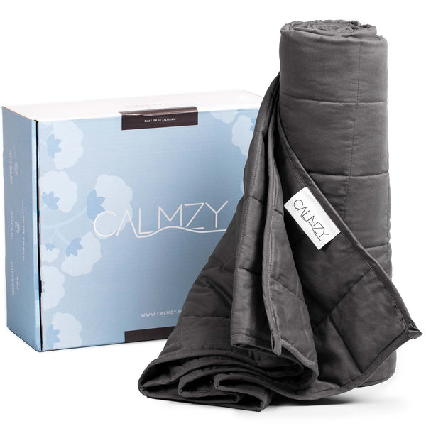 Calmzy Verzwaringsdeken 6kg - Weighted blanket 150x200 cm - Zwaartedeken eenpersoons - Verzwaringsdekens te gebruiken met eigen dekbedovertrek - Verzwaarde deken 1 persoons - Gewichtsdeken